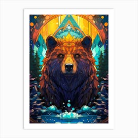 Bear In The Forest 2 Art Print