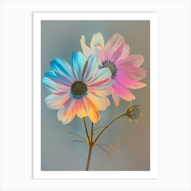 Iridescent Flower Daisy 1 Art Print