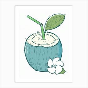 Coconut Drink 1 Art Print