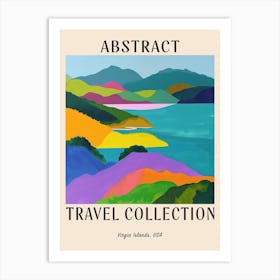 Abstract Travel Collection Poster Virgin Islands Us 3 Art Print
