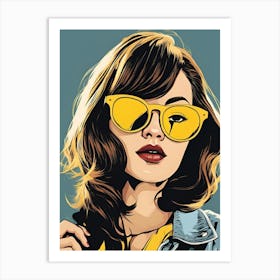 Arrogant woman , Pop Art Art Print