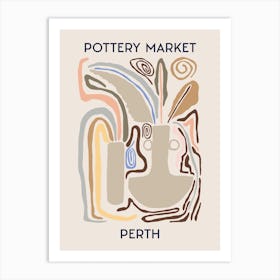 Perth Pottery Market Art Print