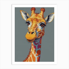 Giraffe Canvas Print 2 Art Print