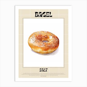 Salt Bagel 1 Art Print