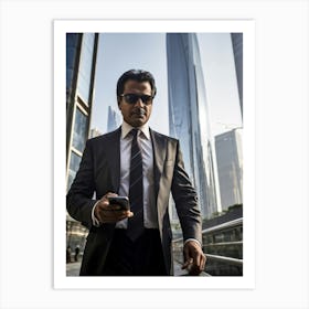 Businessman In A Suit Art Print