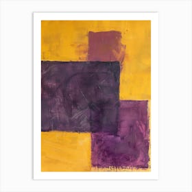 Purple Squares 3 Art Print