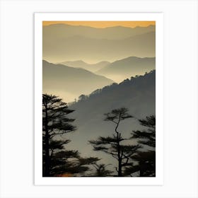 Sunrise In The Mountains 4 Art Print