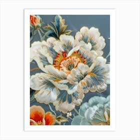 Chinese Floral Painting Art Print