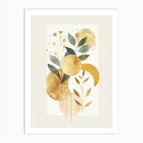 Golden Leaves 38 Art Print