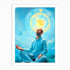 Man in Meditation Art Print