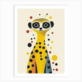 Yellow Meerkat 3 Art Print