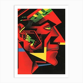 Man'S Head 4 Art Print