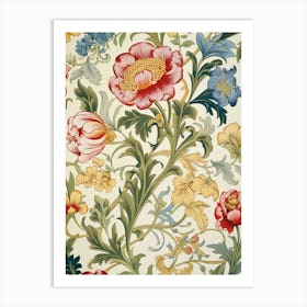 Floral Wallpaper 27 Art Print