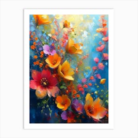 Flowers In The Sky Art Print