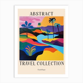 Abstract Travel Collection Poster Guadeloupe 3 Art Print