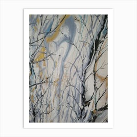 Marbled Trees Art Print