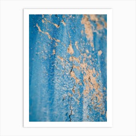 Blue Paint Close Up // Ibiza Travel Photography Art Print