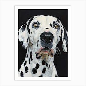 Dalmatian Acrylic Painting 5 Art Print