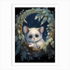 Adorable Chubby Nocturnal Possum 3 Art Print