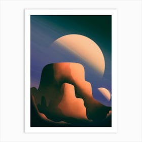 2 Moons Of Mars Art Print