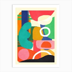 Modern Abstract Shape 02 Art Print