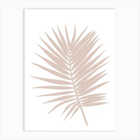 Palm Leaf Large Neutral Art Print