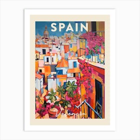 Valencia Spain 1 Fauvist Painting Travel Poster Art Print