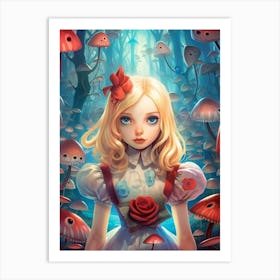 Alice In Wonderland Surreal Art Print