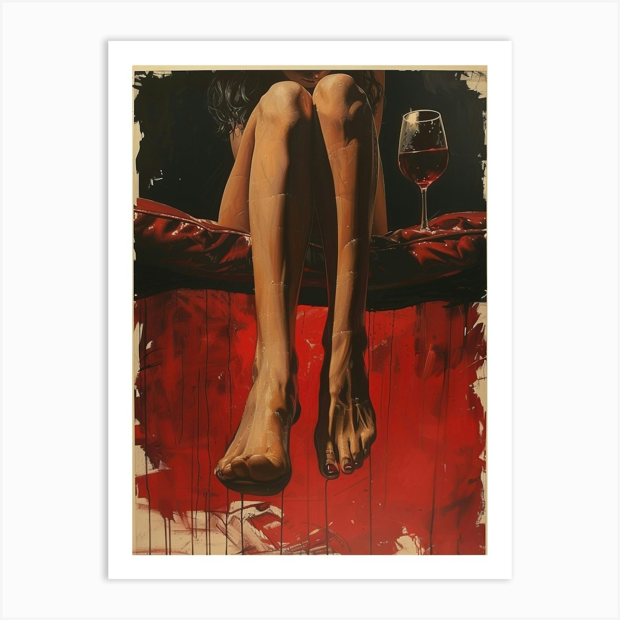 Sex And Wine Art Print by ArtCanvasQuest Fy 