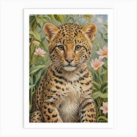 Leopard Cub Art Print