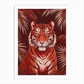 Tiger And Tropical Forest Art Print