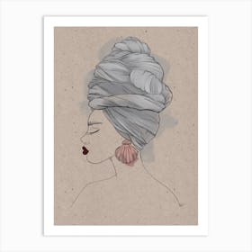 Turban Woman 2 Art Print