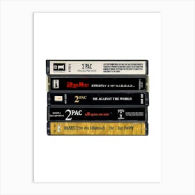 Tupac - Albums - Cassette Print Art Print