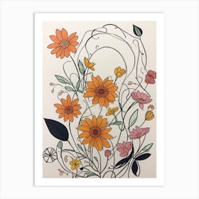 Daisies Luckycharms Art Print