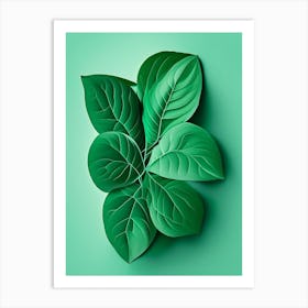 Mint Leaf Vibrant Inspired 2 Art Print