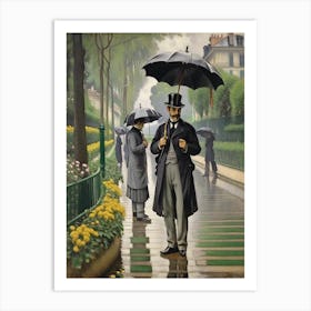 Paris In The Rain Art Print