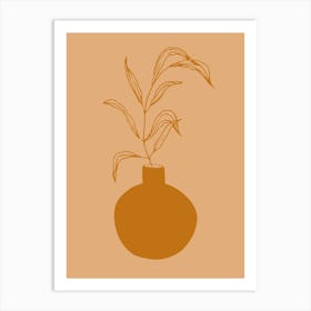 Plant In A Vase 1 Art Print