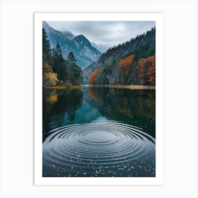 Autumn Lake 1 Art Print