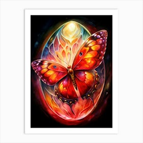 Cosmic Butterfly Art Print