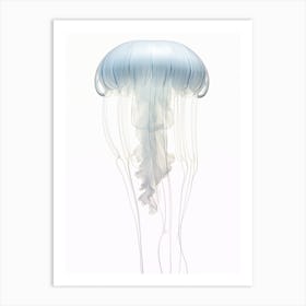 Comb Jellyfish Simple Illustration 4 Art Print
