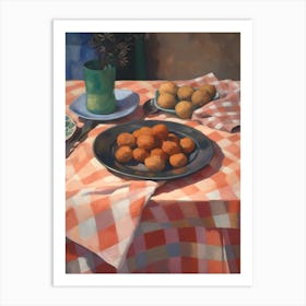 Arancini Still Life Painting Art Print