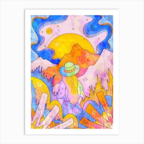 The Vibrant Planet Wanderer Art Print