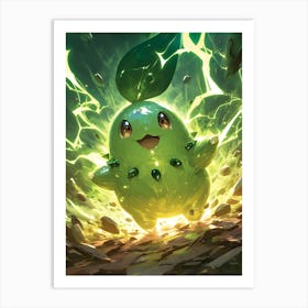 Chikorita Pokemon Art Print