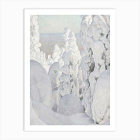 Snow Covered Trees 1 Art Print