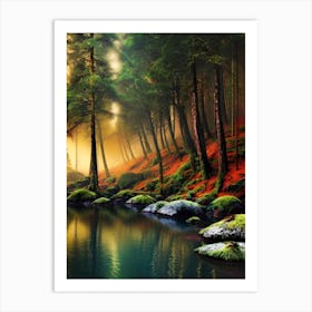 Mossy Forest 9 Art Print