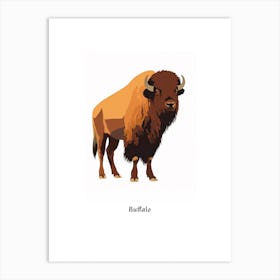 Buffalo Kids Animal Poster Art Print