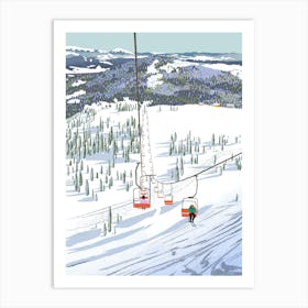 Ski Resort Art Print