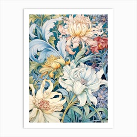 Flowers By William Morris Art Print