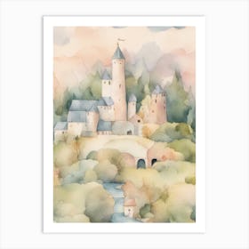 Castle In The Woods Art Print