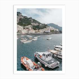 View on Amalfi Coast in Italy Art Print